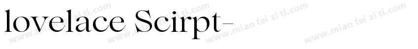 lovelace Scirpt字体转换